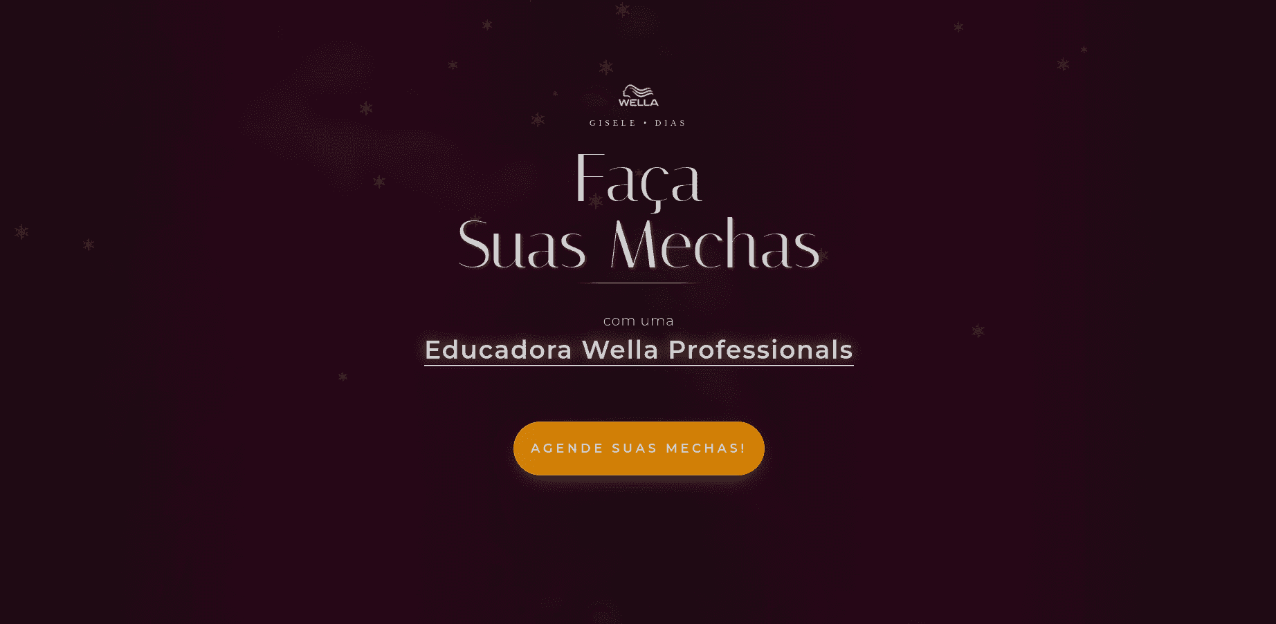 Wella Professionals Landing Page